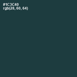 #1C3C40 - Elephant Color Image