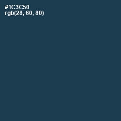 #1C3C50 - Nile Blue Color Image