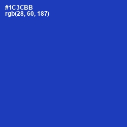 #1C3CBB - Persian Blue Color Image