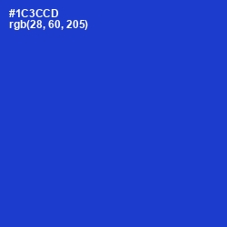 #1C3CCD - Dark Blue Color Image