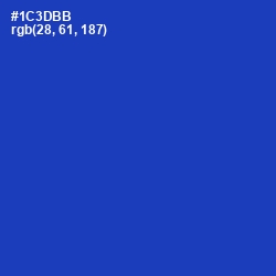 #1C3DBB - Persian Blue Color Image