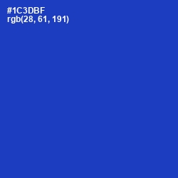 #1C3DBF - Persian Blue Color Image