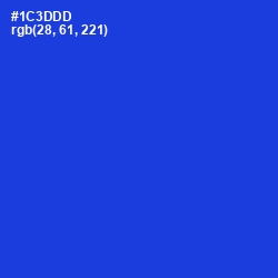 #1C3DDD - Dark Blue Color Image