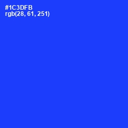 #1C3DFB - Blue Color Image