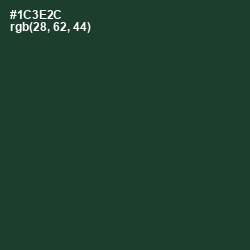 #1C3E2C - Timber Green Color Image