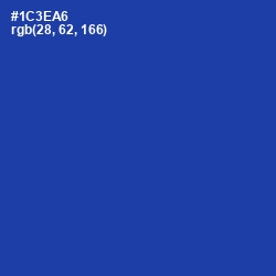 #1C3EA6 - Persian Blue Color Image