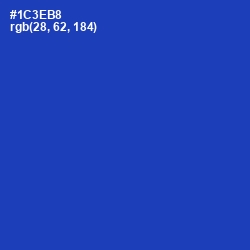 #1C3EB8 - Persian Blue Color Image