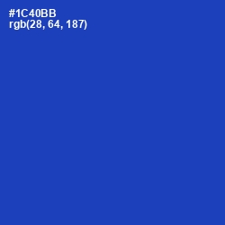 #1C40BB - Tory Blue Color Image