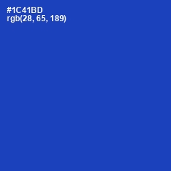 #1C41BD - Tory Blue Color Image