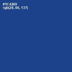 #1C4289 - Congress Blue Color Image