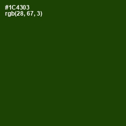 #1C4303 - Dark Fern Color Image