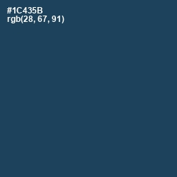 #1C435B - Teal Blue Color Image