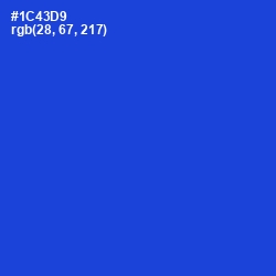 #1C43D9 - Mariner Color Image