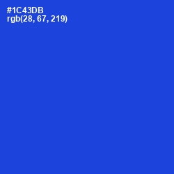 #1C43DB - Mariner Color Image