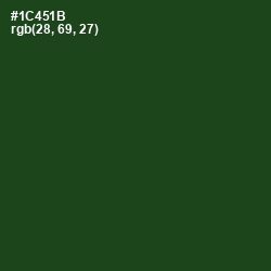 #1C451B - Parsley Color Image