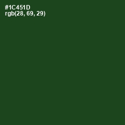 #1C451D - Parsley Color Image