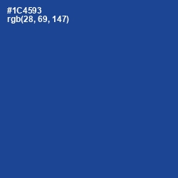 #1C4593 - Congress Blue Color Image