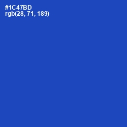 #1C47BD - Tory Blue Color Image