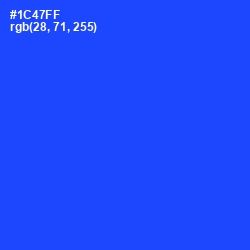 #1C47FF - Blue Ribbon Color Image