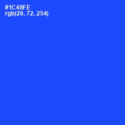 #1C48FE - Blue Ribbon Color Image