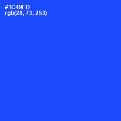 #1C49FD - Blue Ribbon Color Image