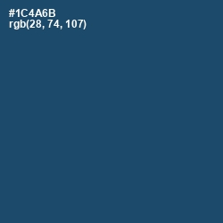 #1C4A6B - Chathams Blue Color Image