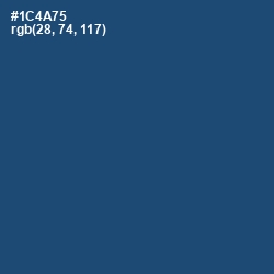#1C4A75 - Chathams Blue Color Image