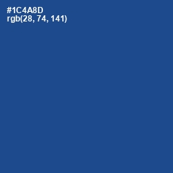 #1C4A8D - Congress Blue Color Image
