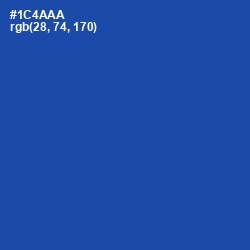 #1C4AAA - Tory Blue Color Image