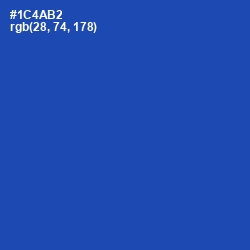 #1C4AB2 - Tory Blue Color Image