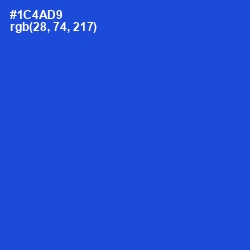 #1C4AD9 - Mariner Color Image