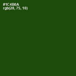 #1C4B0A - Parsley Color Image