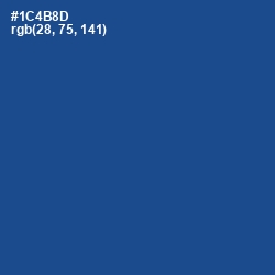 #1C4B8D - Congress Blue Color Image