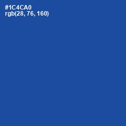 #1C4CA0 - Tory Blue Color Image