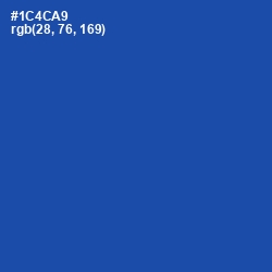 #1C4CA9 - Tory Blue Color Image