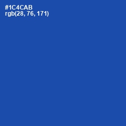 #1C4CAB - Tory Blue Color Image