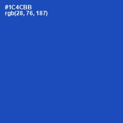 #1C4CBB - Tory Blue Color Image