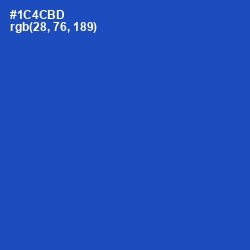 #1C4CBD - Tory Blue Color Image