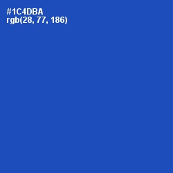 #1C4DBA - Tory Blue Color Image