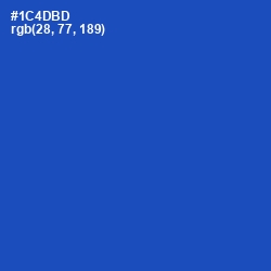 #1C4DBD - Tory Blue Color Image