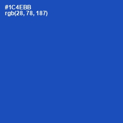 #1C4EBB - Tory Blue Color Image