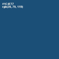 #1C4F77 - Chathams Blue Color Image