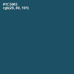 #1C5065 - Chathams Blue Color Image