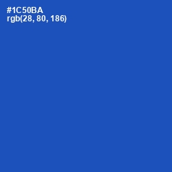 #1C50BA - Tory Blue Color Image