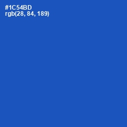 #1C54BD - Tory Blue Color Image