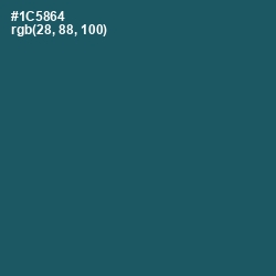 #1C5864 - Chathams Blue Color Image