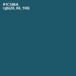 #1C586A - Chathams Blue Color Image