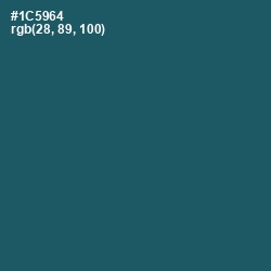 #1C5964 - Chathams Blue Color Image