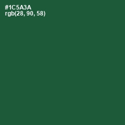 #1C5A3A - Te Papa Green Color Image