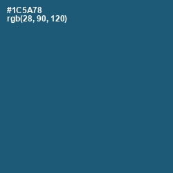 #1C5A78 - Blumine Color Image